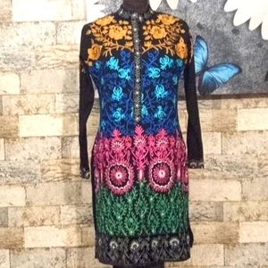 Fashion flo embroidery kurta tunic (RRR)